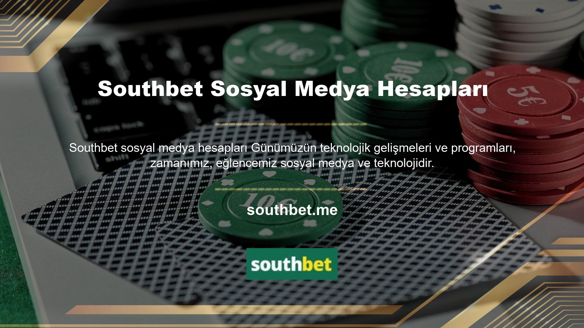 Southbet, sosyal medya hesapları aracılığıyla oyunculara bilgi ve eğlence sağlar