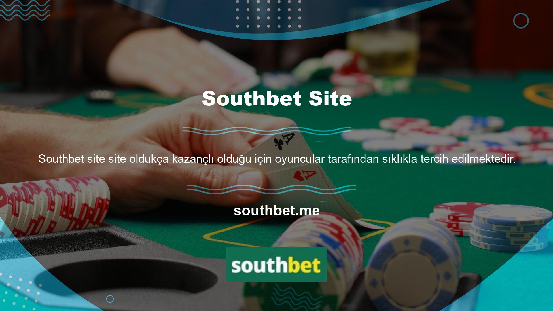 Yararlı programları ve web sitesi içeriğini kullanmak için Southbet giriş yapmalısınız