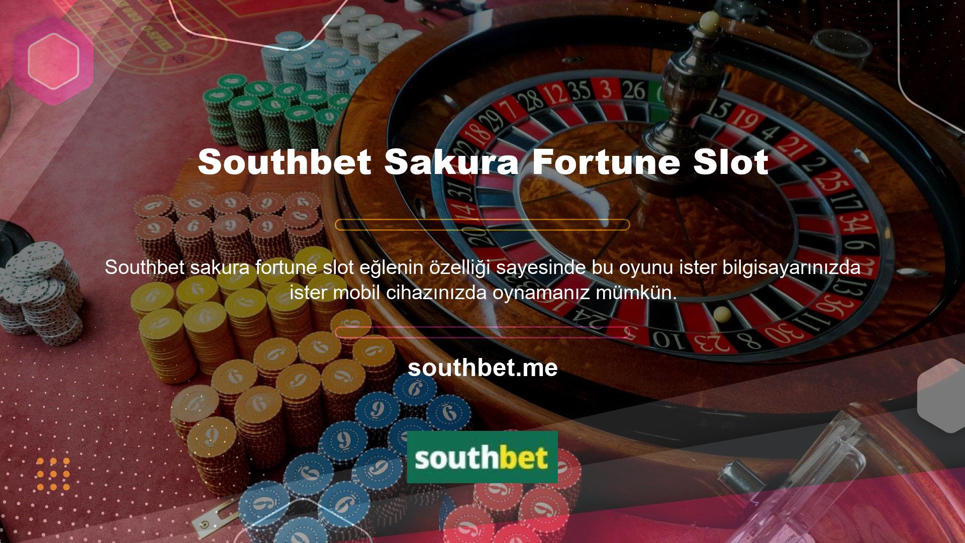 Sakura Fortune oyunu Southbet Casino'da mevcuttur
