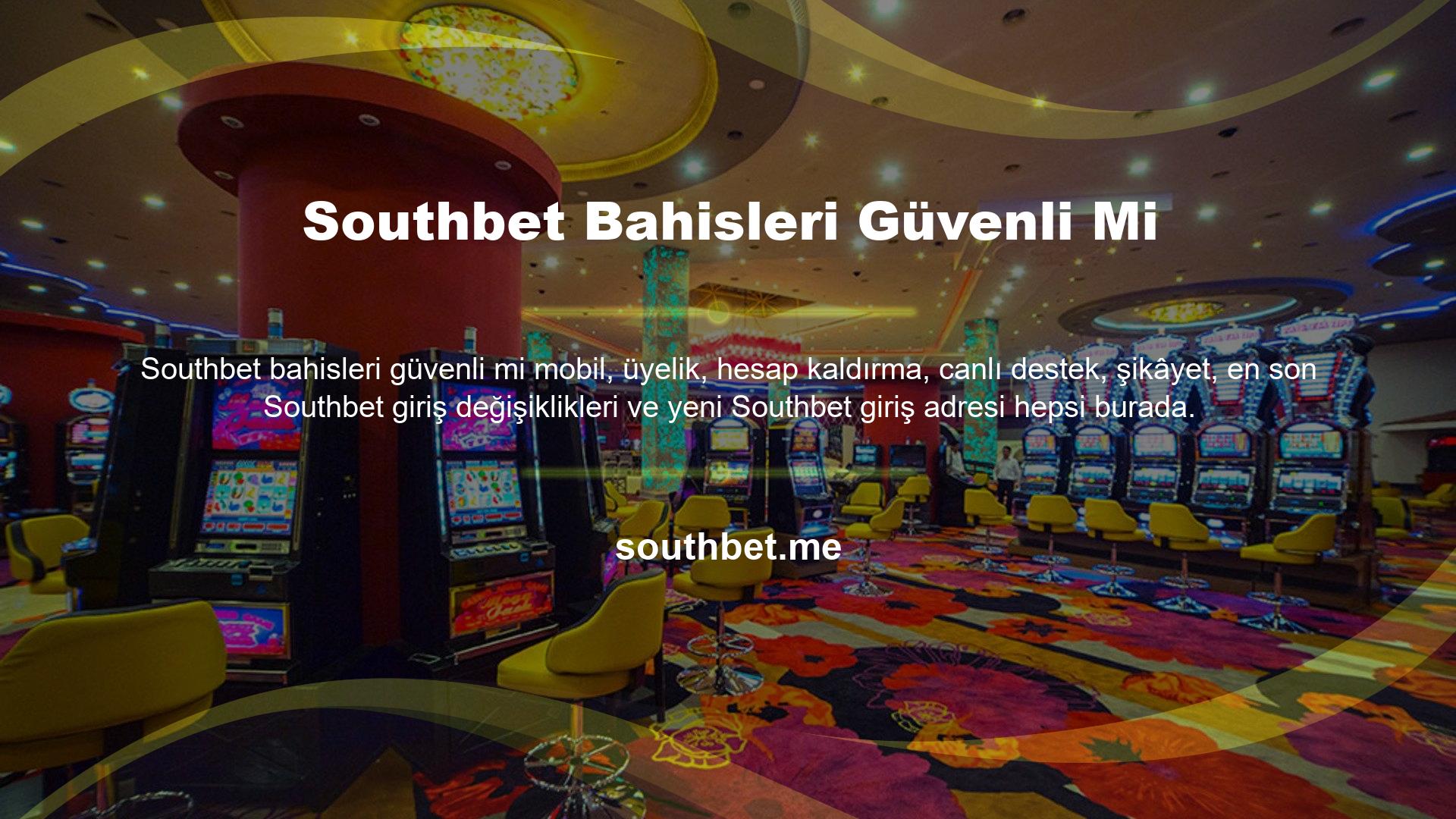 Slot makineleri ve casino oyunları en iyi altyapıyı kullanır
